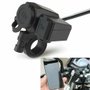 Imagen de CARGADOR DE CELULAR PARA MOTO CON 2 PUERTO USB/ENCENDEDOR
